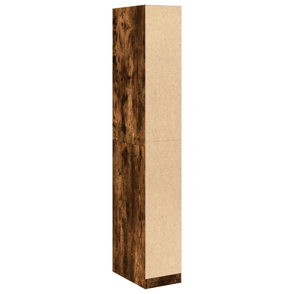 Armadio Rovere Fumo 30x50x200 cm in Legno tecnico - homemem39