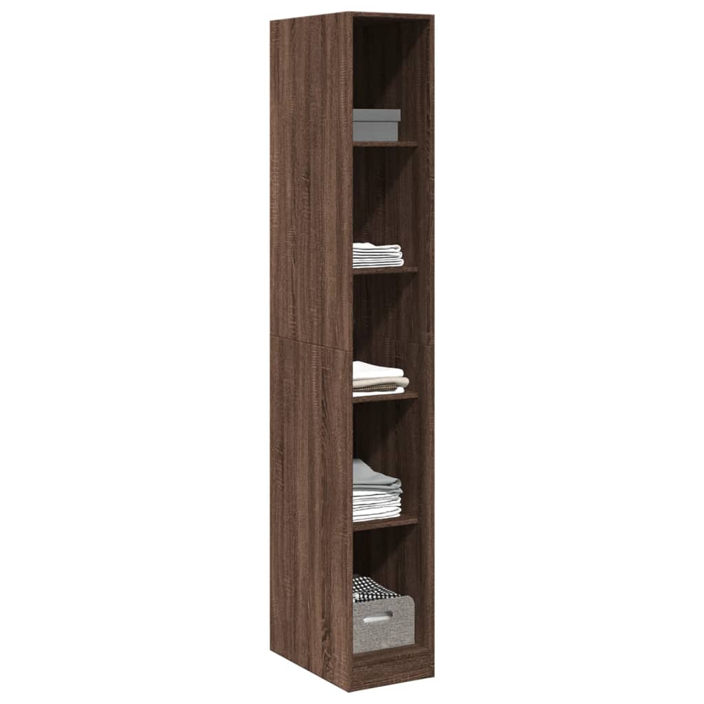 Armadio Rovere Marrone 30x50x200 cm in Legno tecnico - homemem39