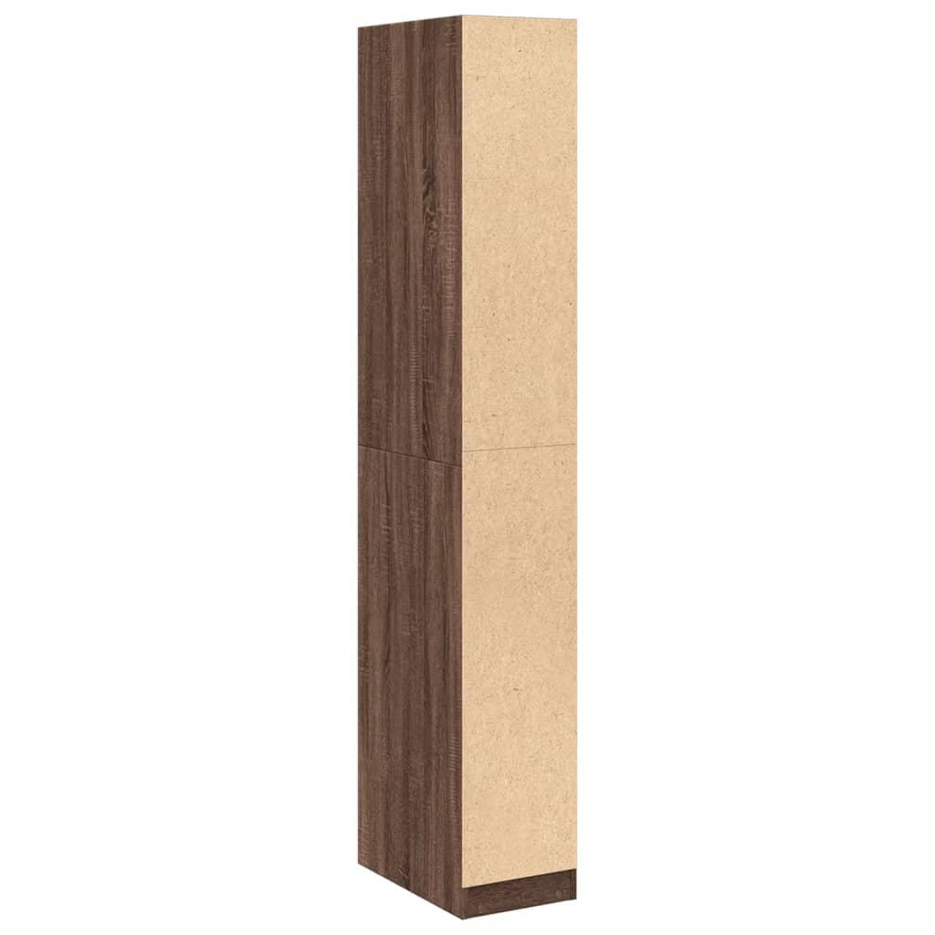 Armadio Rovere Marrone 30x50x200 cm in Legno tecnico - homemem39
