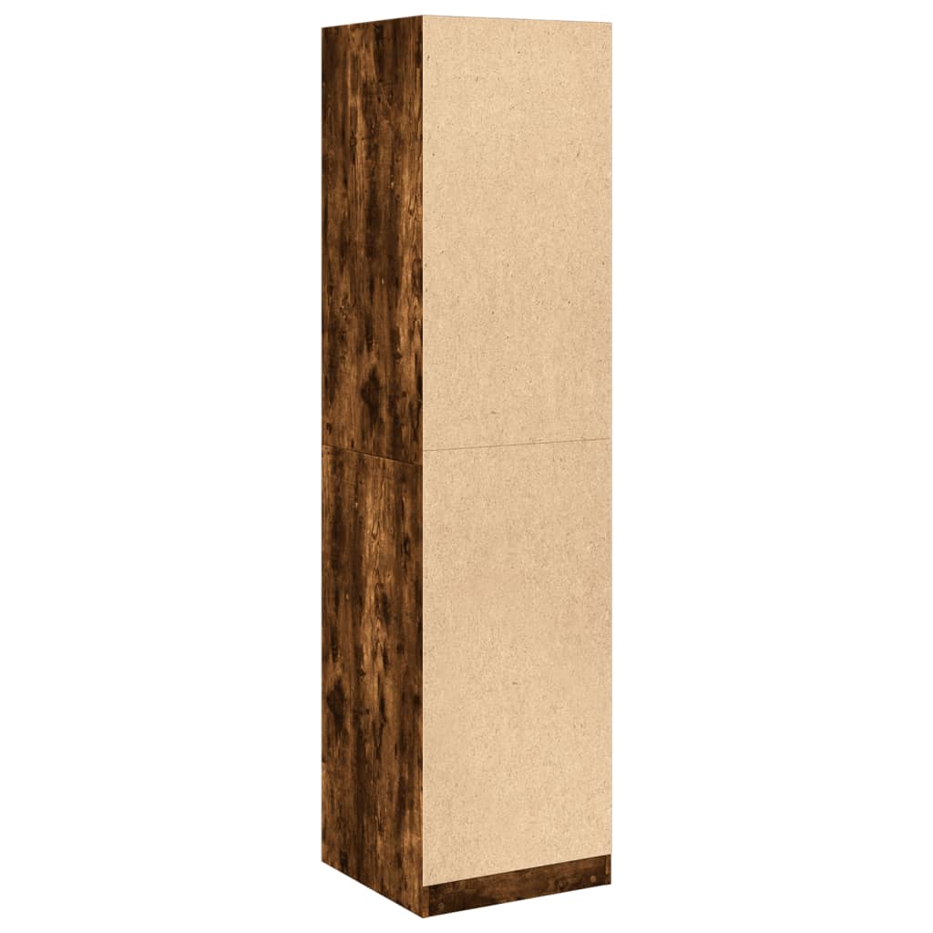 Armadio Rovere Fumo 50x50x200 cm in Legno tecnico - homemem39