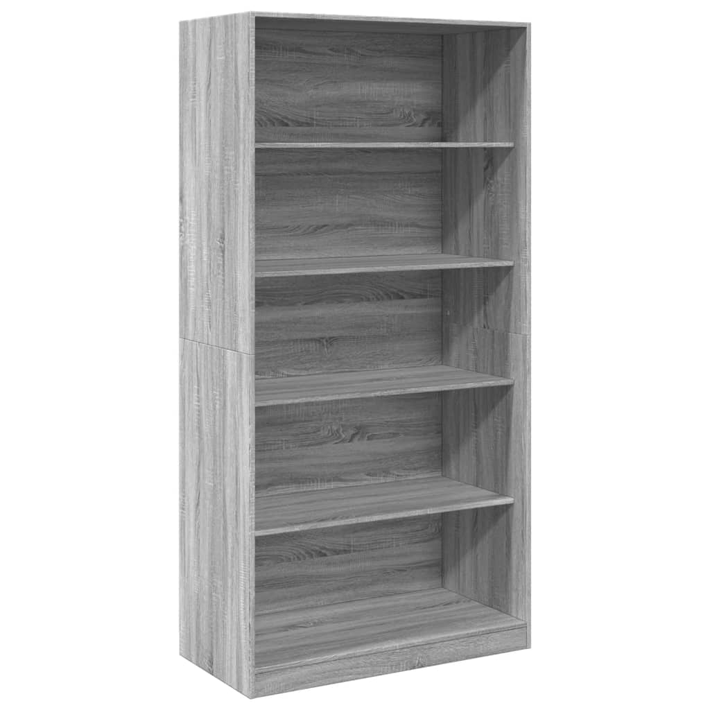 Armadio Grigio Sonoma 100x50x200 cm in Legno tecnico - homemem39