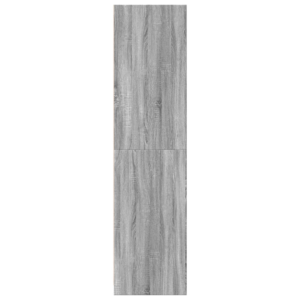 Armadio Grigio Sonoma 100x50x200 cm in Legno tecnico - homemem39