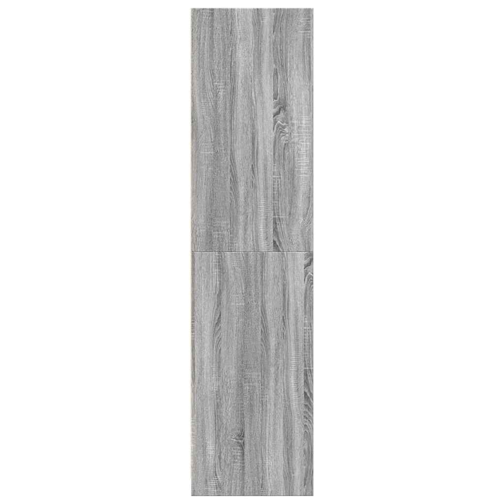 Armadio Grigio Sonoma 80x50x200 cm in Legno Multistrato - homemem39