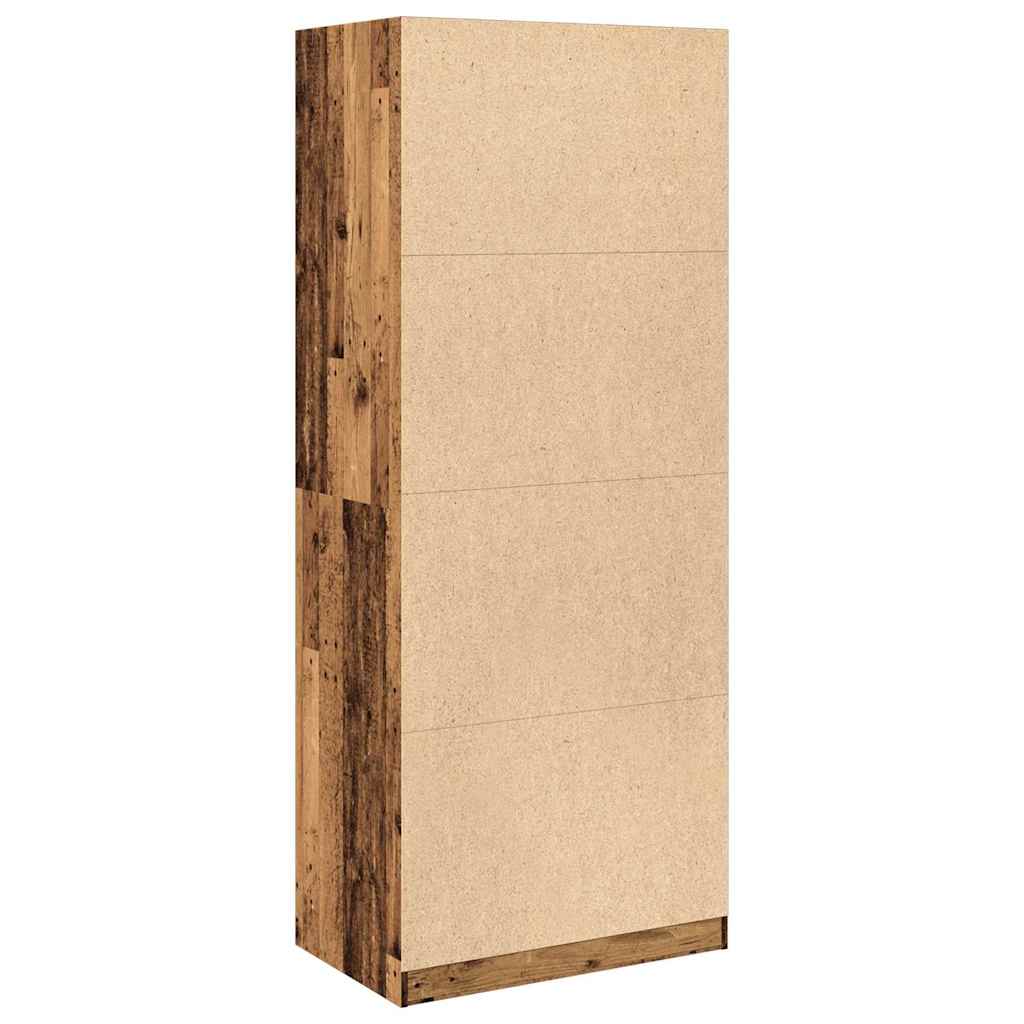 Armadio Legno Antico 80x50x200 cm in Legno Multistrato - homemem39