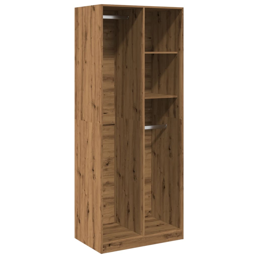 Armadio Rovere Artigianale 80x50x200 cm in Legno Multistrato - homemem39