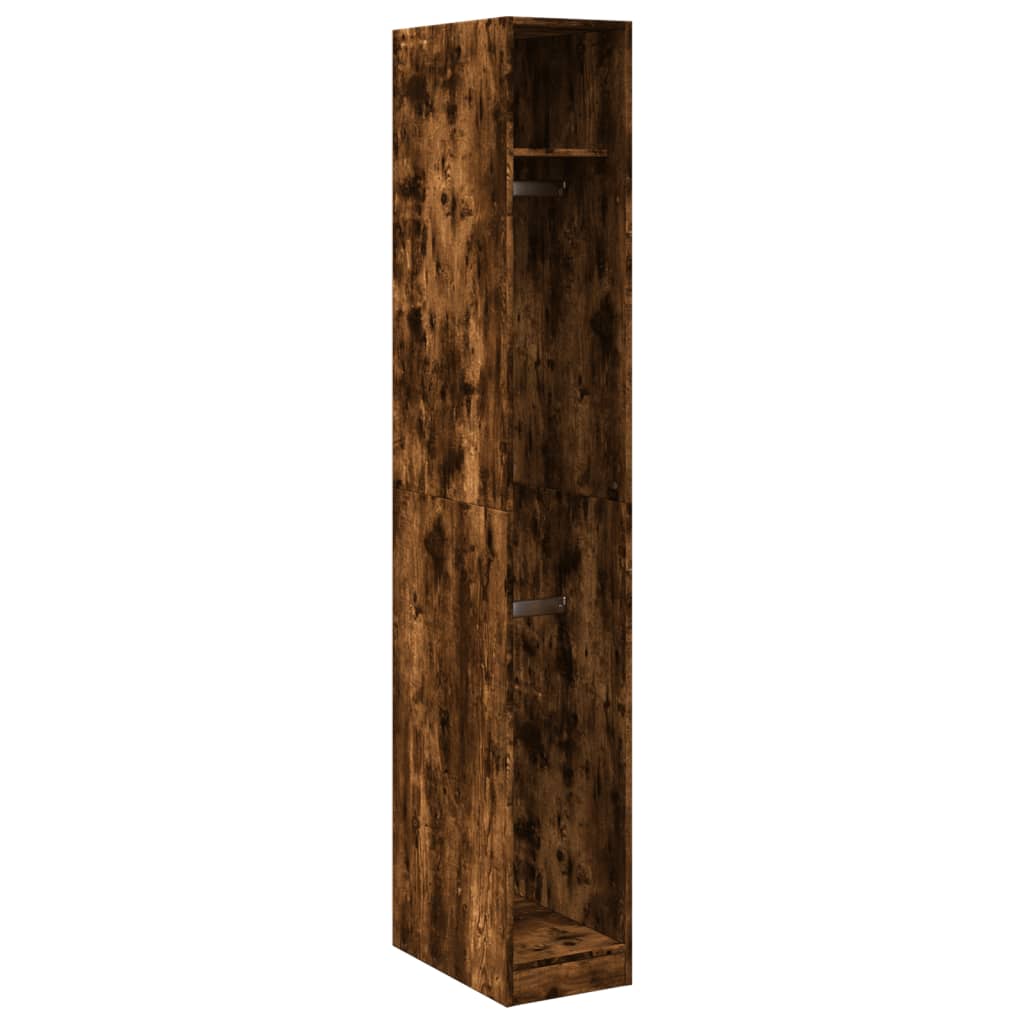 Armadio Rovere Fumo 30x50x200 cm in Legno Multistrato - homemem39
