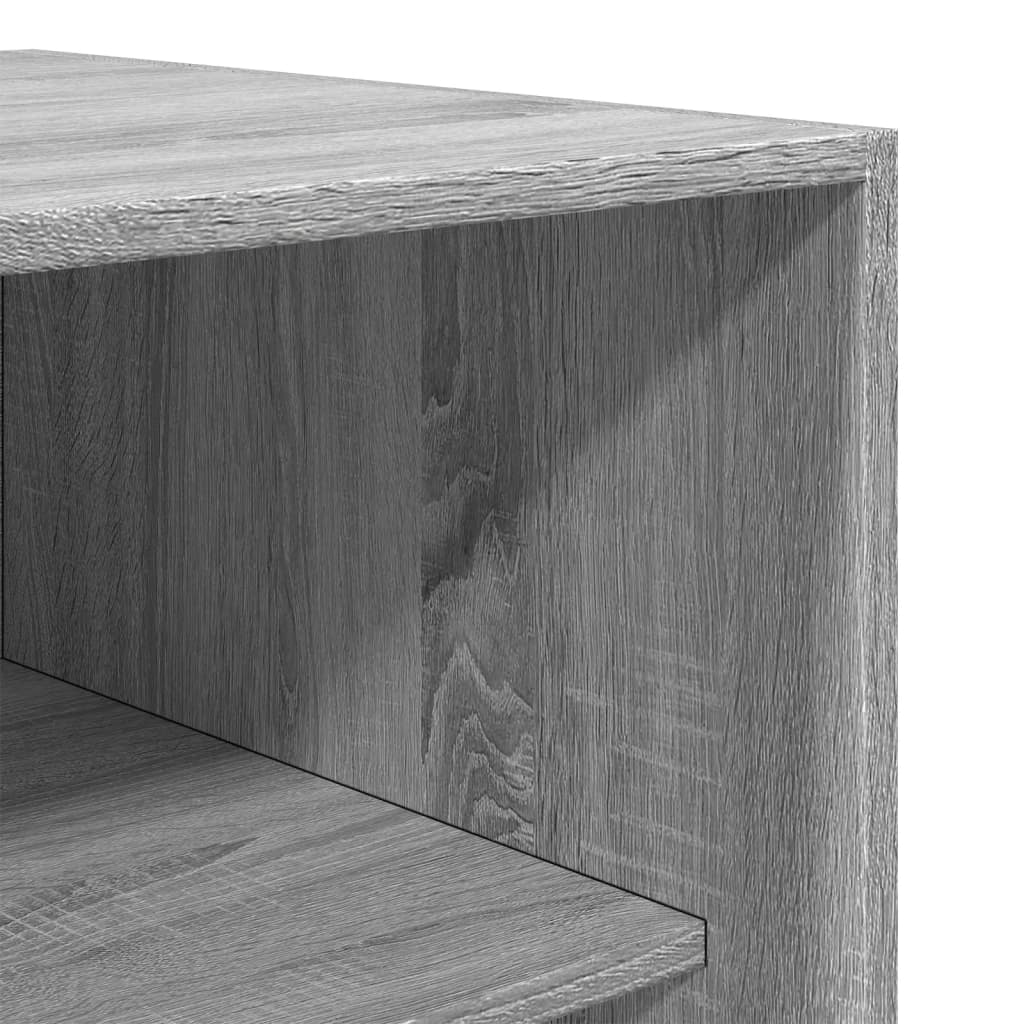 Armadio Grigio Sonoma 80x50x200 cm in Legno Multistrato - homemem39