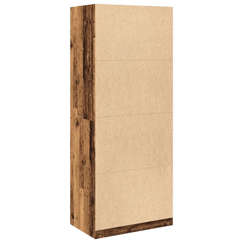 Armadio Legno Antico 80x50x200 cm in Legno Multistrato - homemem39