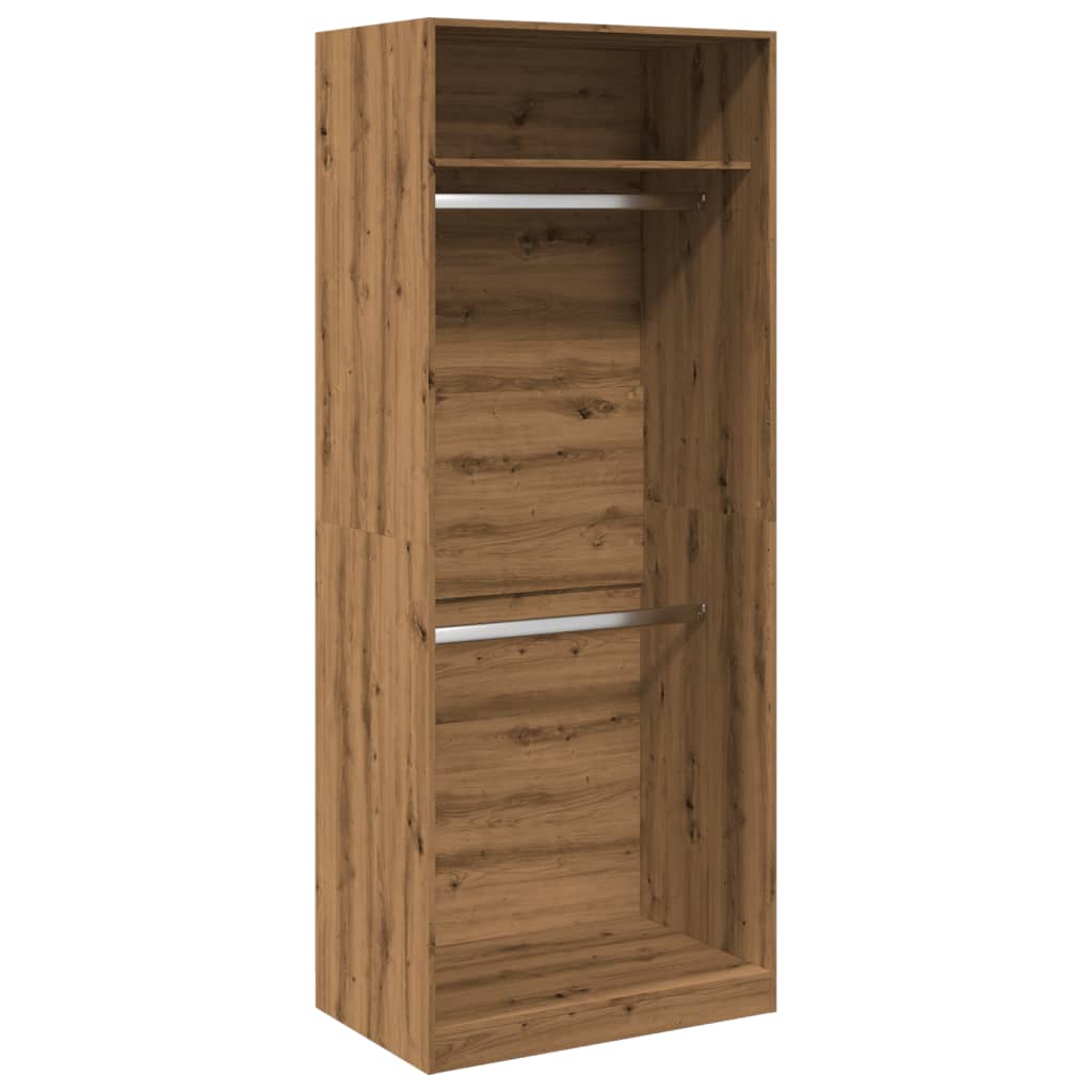 Armadio Rovere Artigianale 80x50x200 cm in Legno Multistrato - homemem39