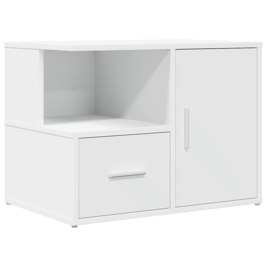 Mobile Angolare Bianco 160x40x45 cm in Truciolato - homemem39