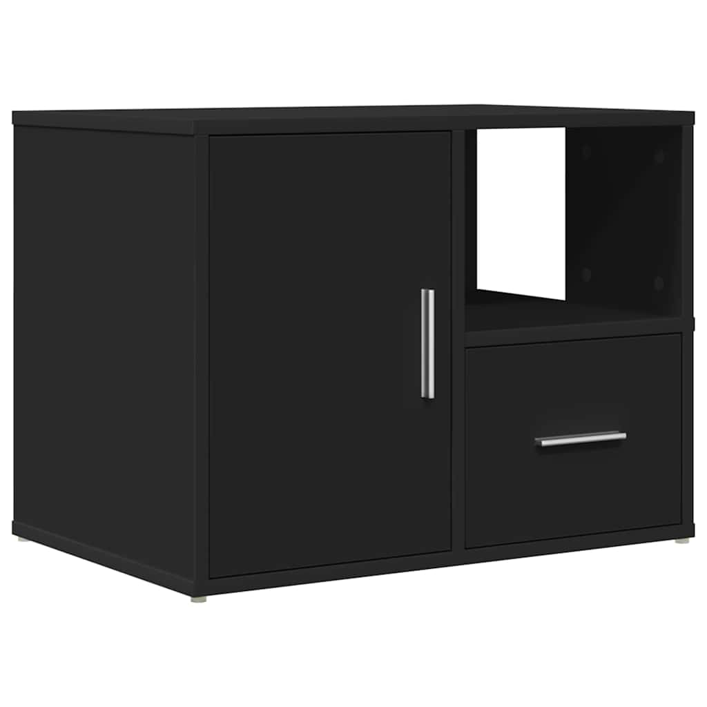 Mobile Angolare Nero 160x40x45 cm in Truciolato - homemem39