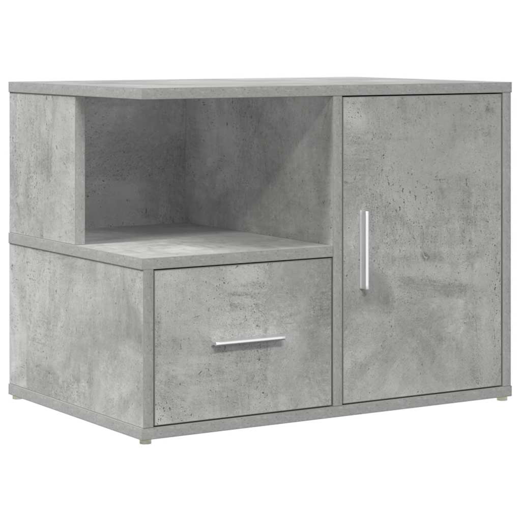 Mobile Angolare Grigio Cemento 160x40x45 cm in Truciolato - homemem39