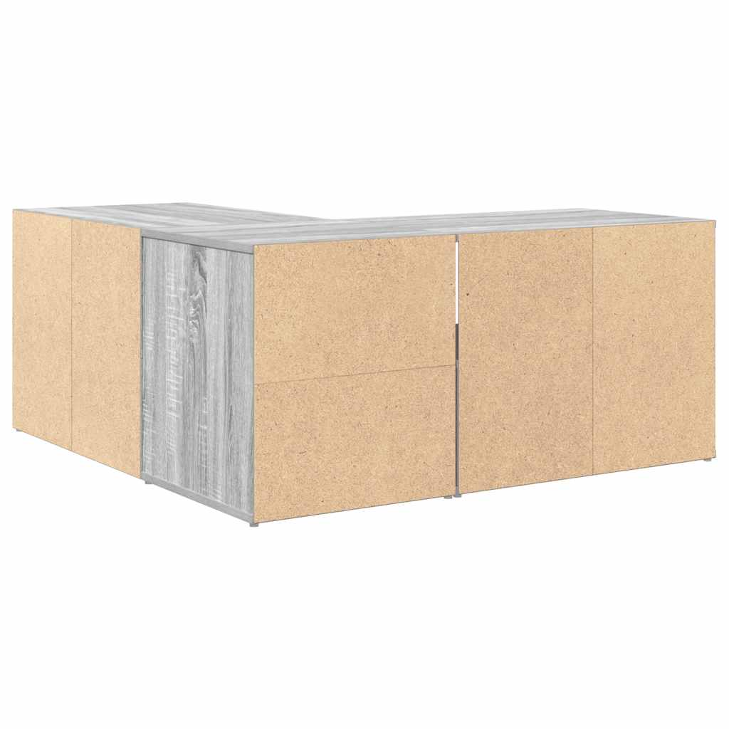 Mobile Angolare Grigio Sonoma 160x40x45 cm in Truciolato - homemem39