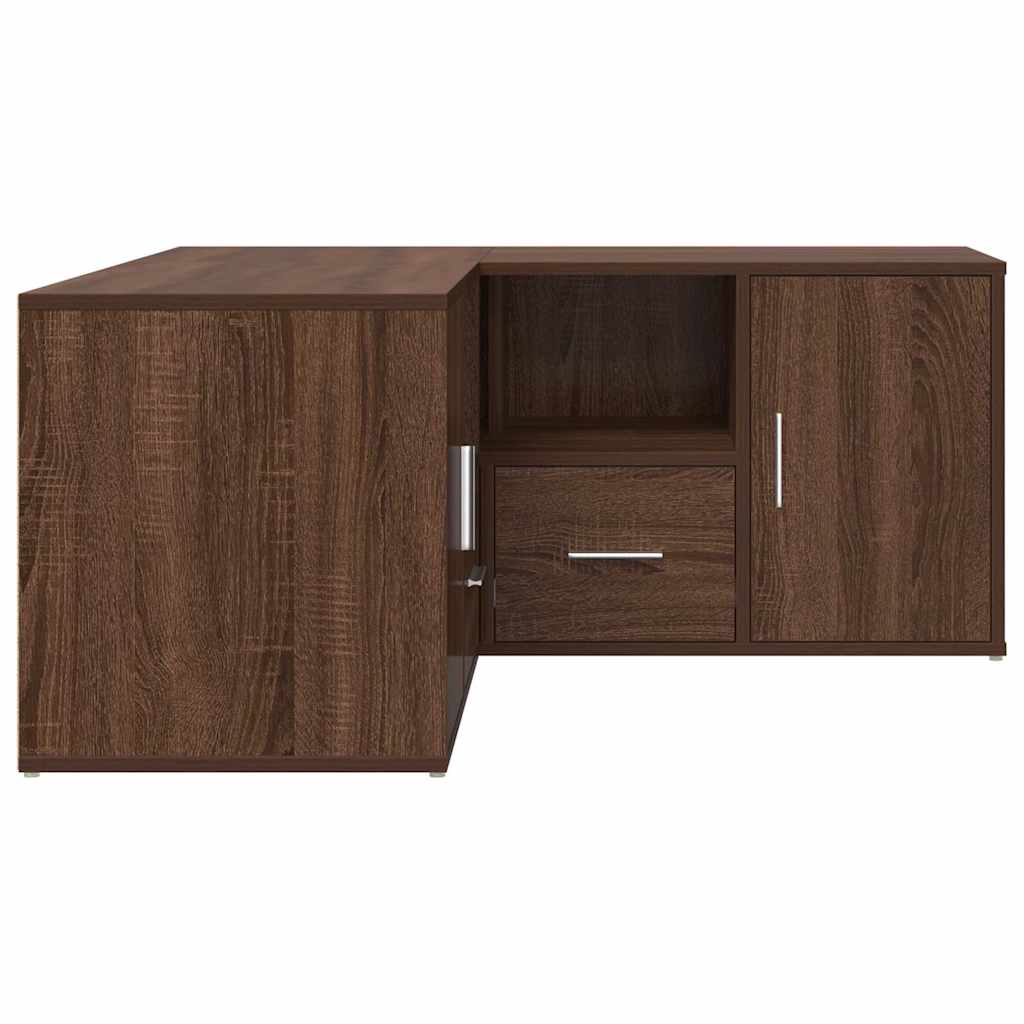 Mobile Angolare Rovere Marrone 160x40x45 cm in Truciolato - homemem39