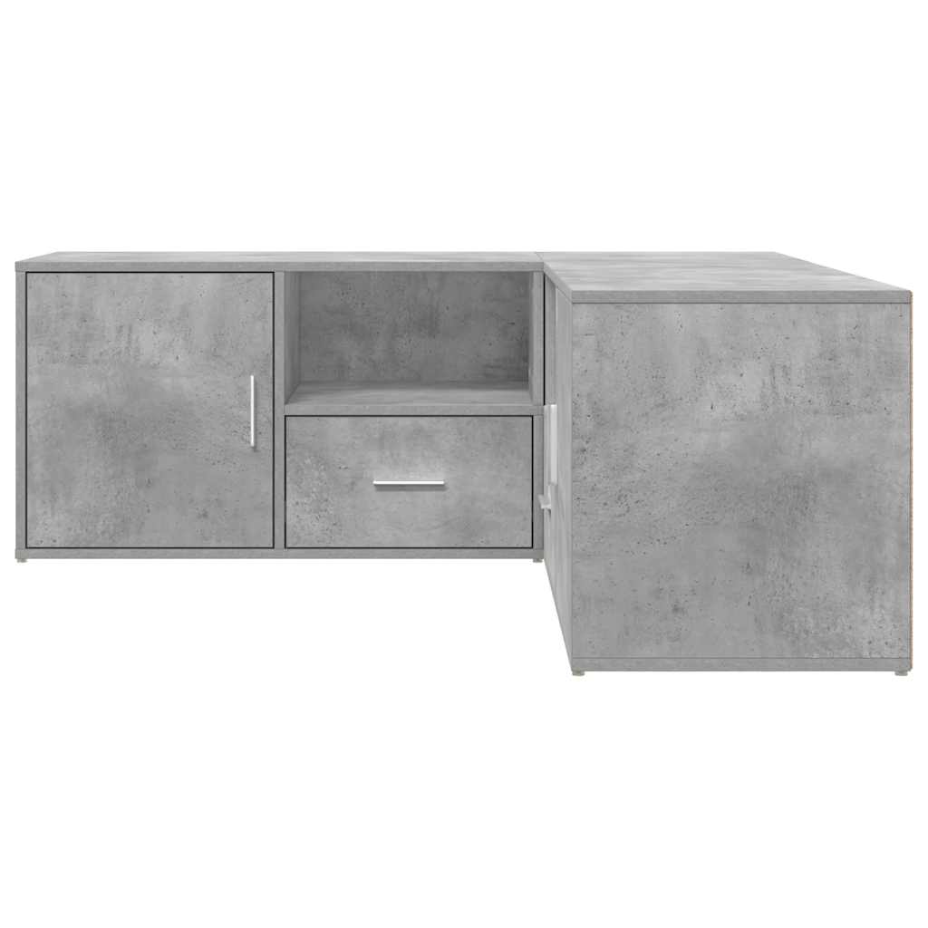 Mobile Angolare Grigio Cemento 200x40x45 cm in Truciolato - homemem39