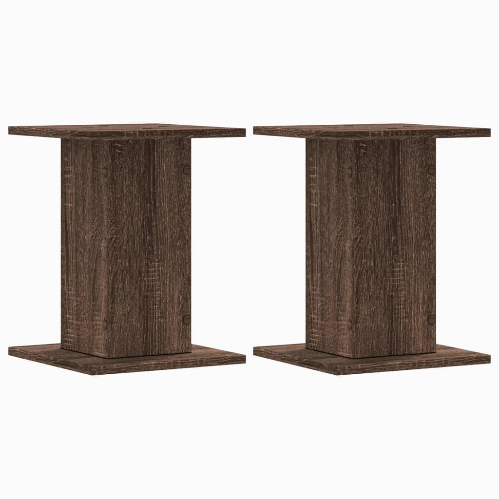 Supporti per Piante 2 pz Rovere Marrone 30x30x40 cm Truciolato - homemem39