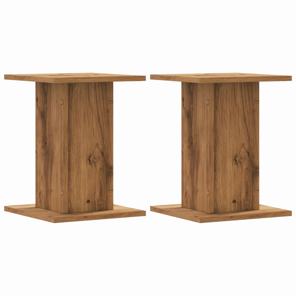 Supporti Piante 2 pz Rovere Artigianale 30x30x40 cm Truciolato - homemem39