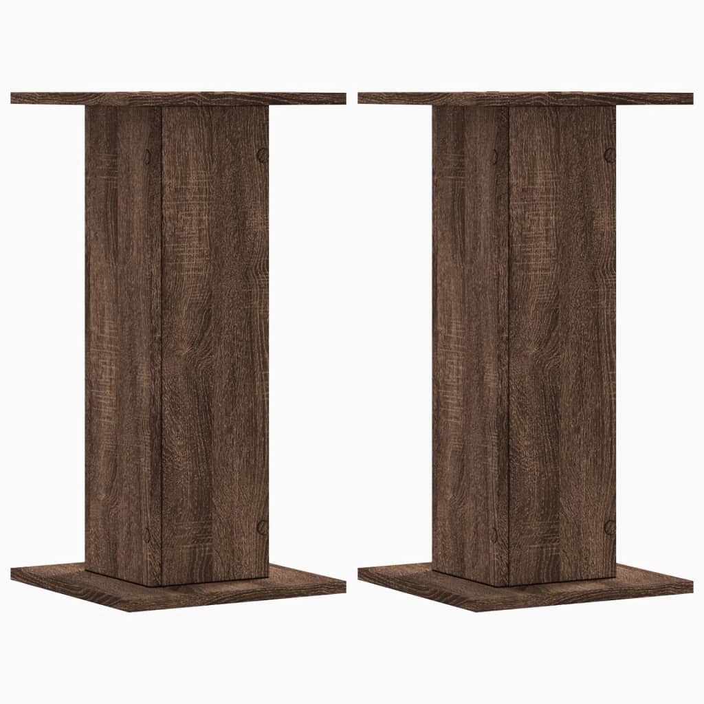 Supporti per Piante 2 pz Rovere Marrone 30x30x60 cm Truciolato - homemem39