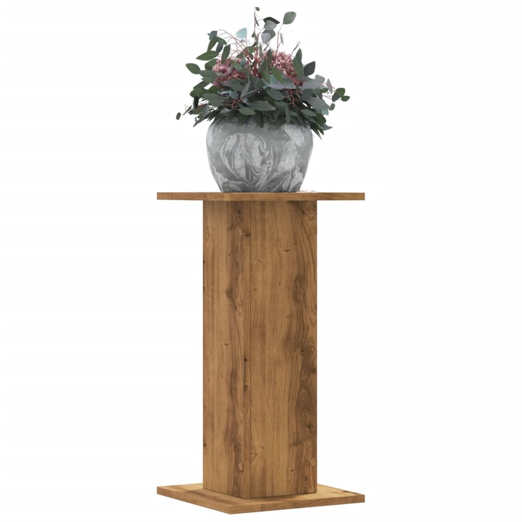 Supporti Piante 2 pz Rovere Artigianale 30x30x60 cm Truciolato - homemem39
