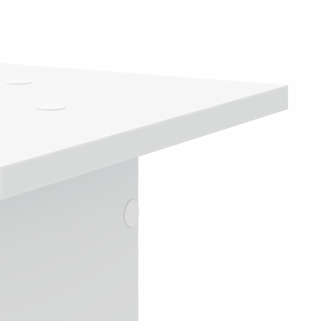 Supporti per Piante 2 pz Bianchi 30x30x80 cm Legno Multistrato - homemem39