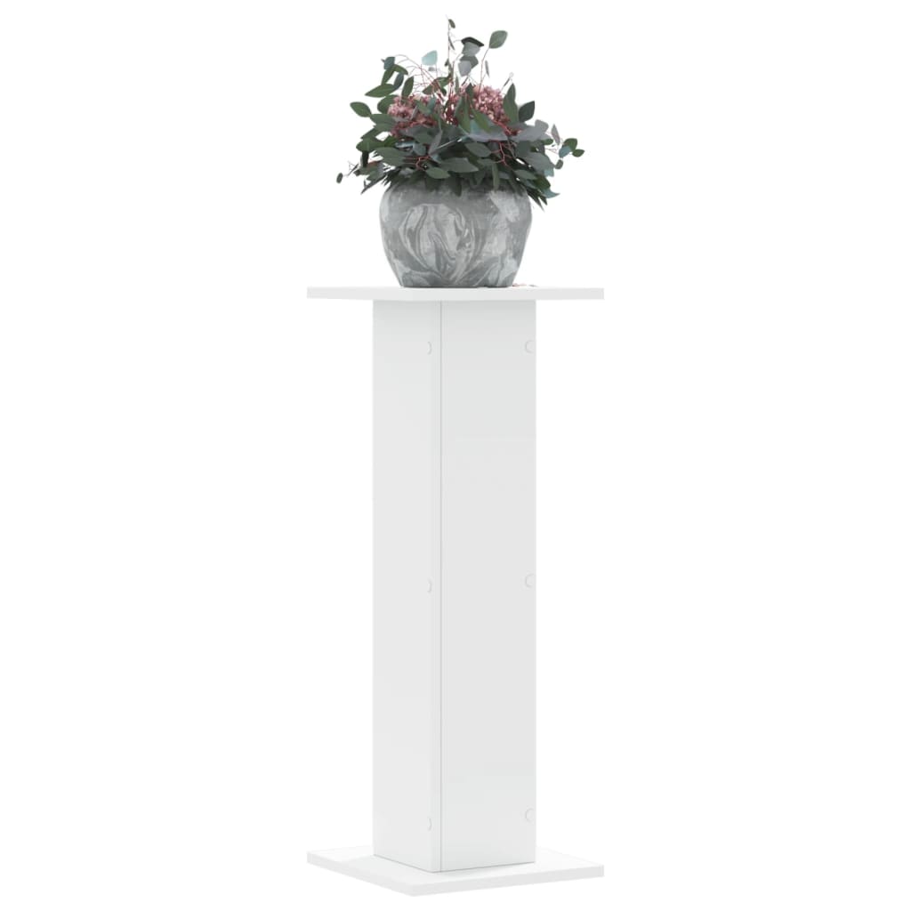 Supporti per Piante 2 pz Bianchi 30x30x80 cm Legno Multistrato - homemem39