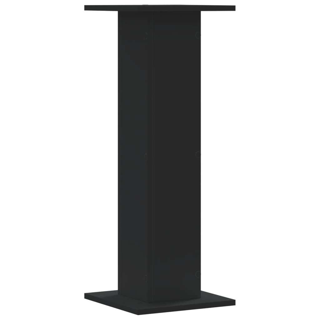 Supporti per Piante 2 pz Neri 30x30x80 cm Legno Multistrato - homemem39