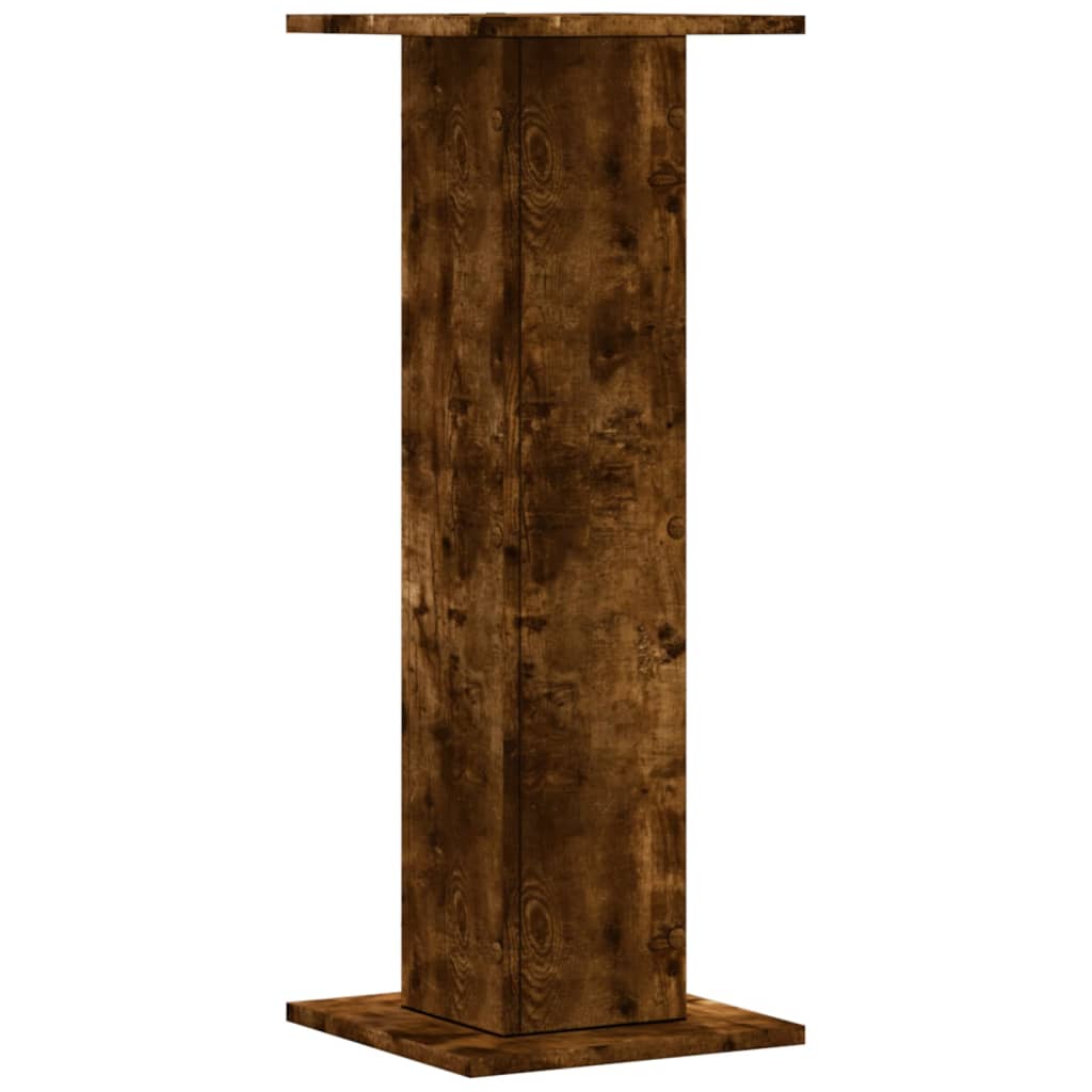 Supporti per Piante 2 pz Rovere Fumo 30x30x80 cm in Truciolato - homemem39