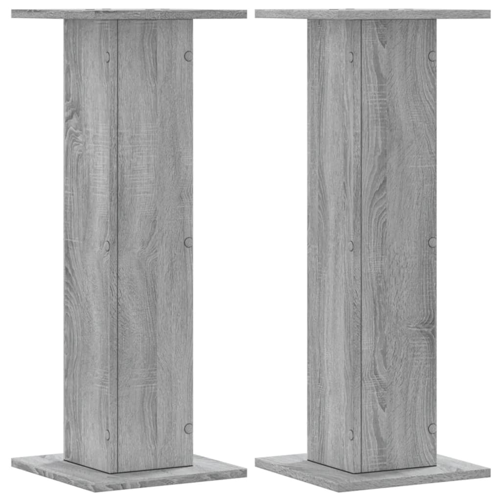 Supporti per Piante 2 pz Grigio Sonoma 30x30x80cm in Truciolato - homemem39