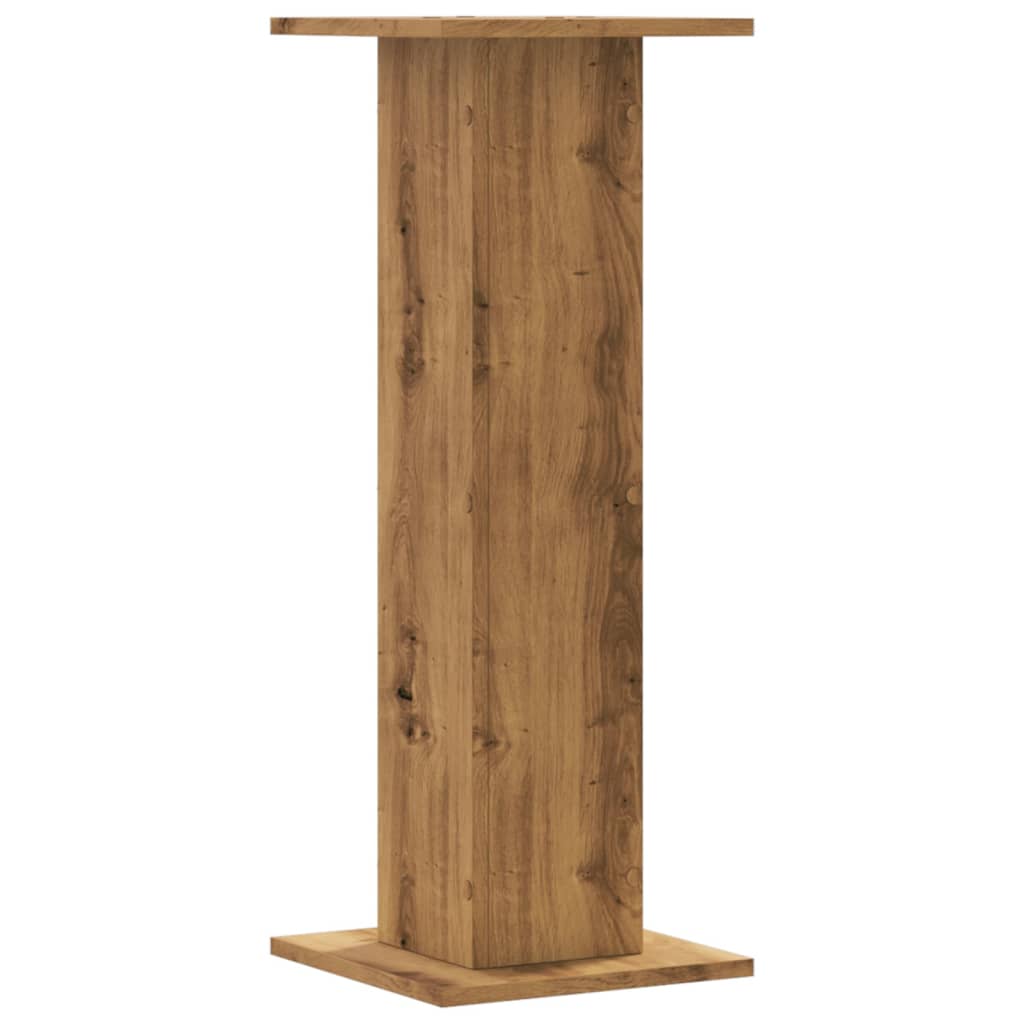 Supporti Piante 2 pz Rovere Artigianale 30x30x80 cm Truciolato - homemem39
