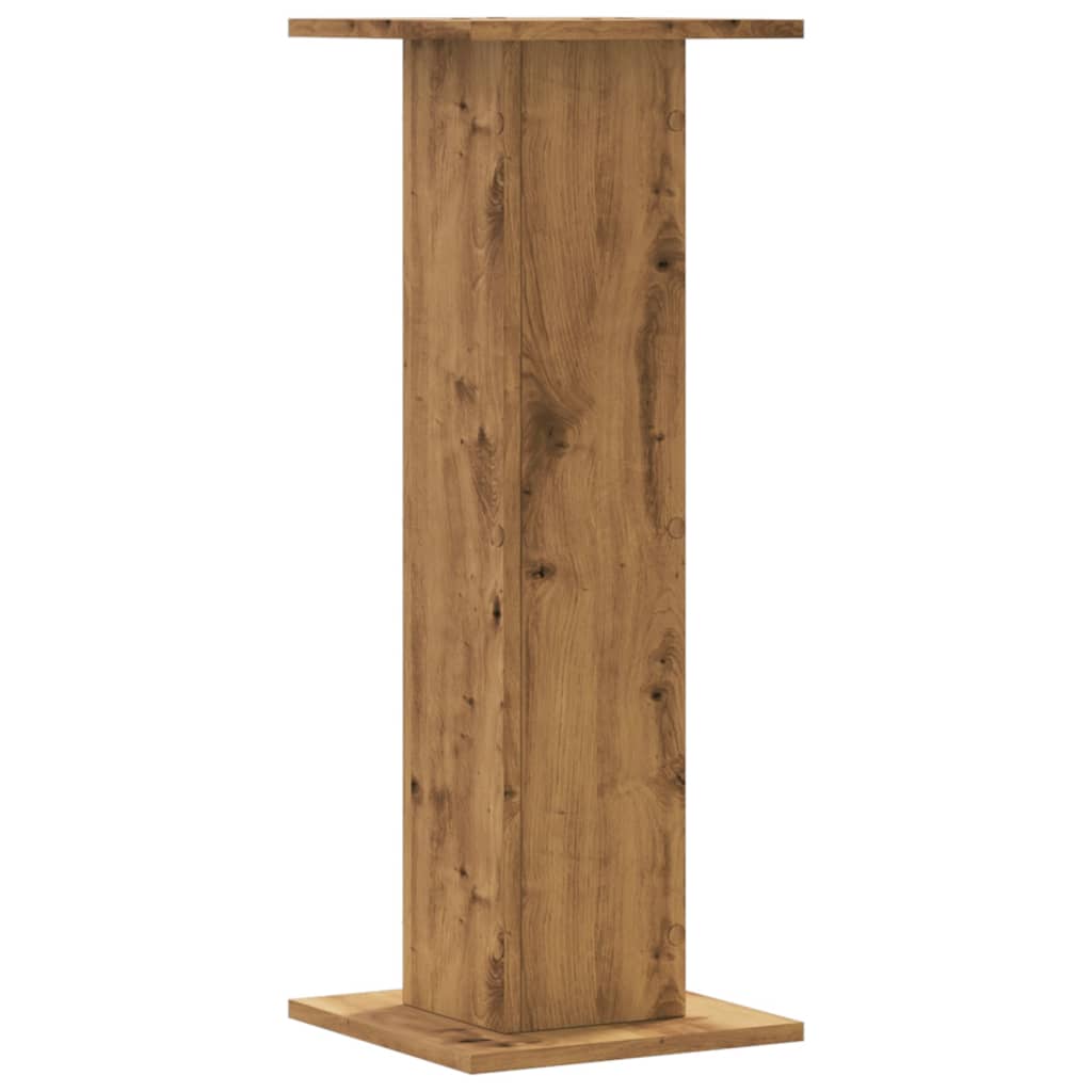 Supporti Piante 2 pz Rovere Artigianale 30x30x80 cm Truciolato - homemem39
