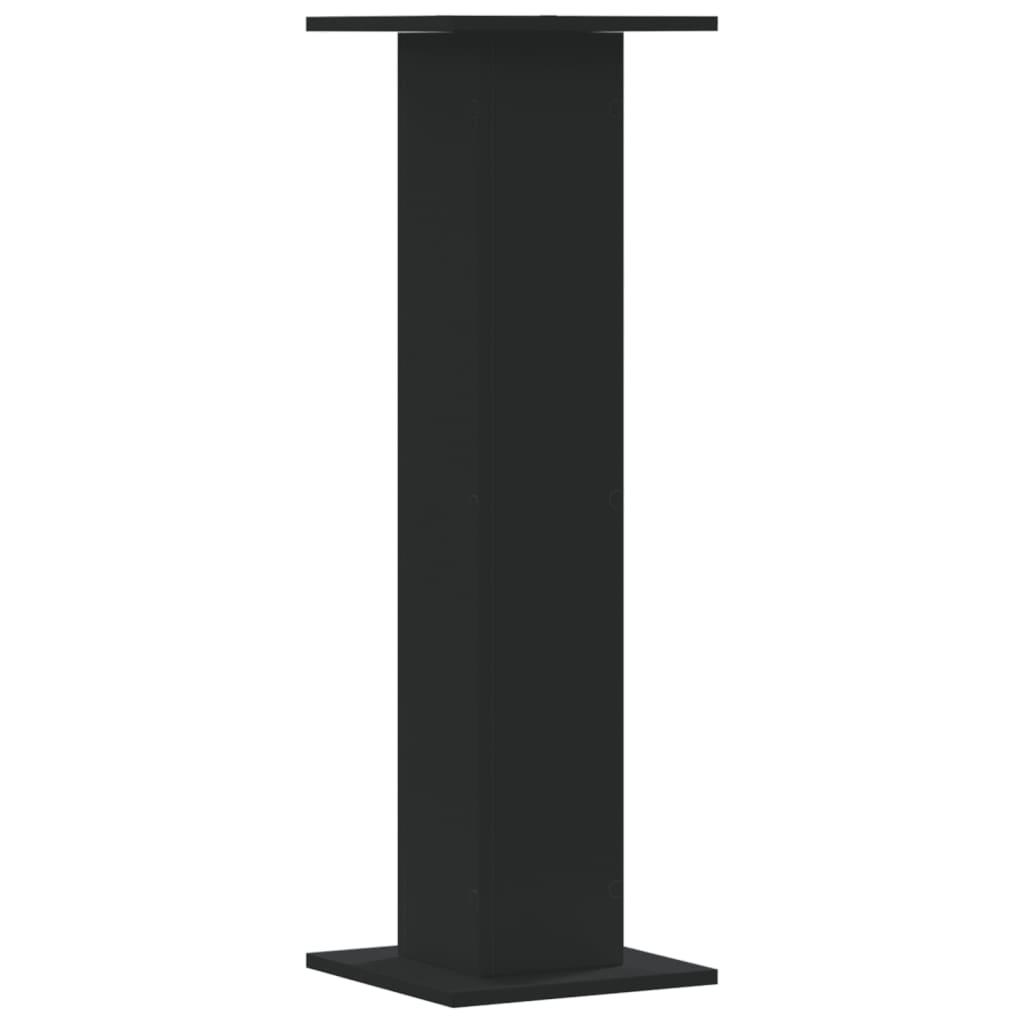 Supporti per Piante 2 pz Neri 30x30x95 cm Legno Multistrato - homemem39
