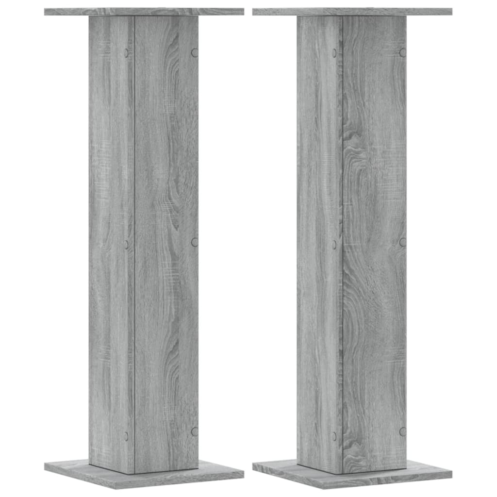 Supporti per Piante 2 pz Grigio Sonoma 30x30x95cm in Truciolato - homemem39