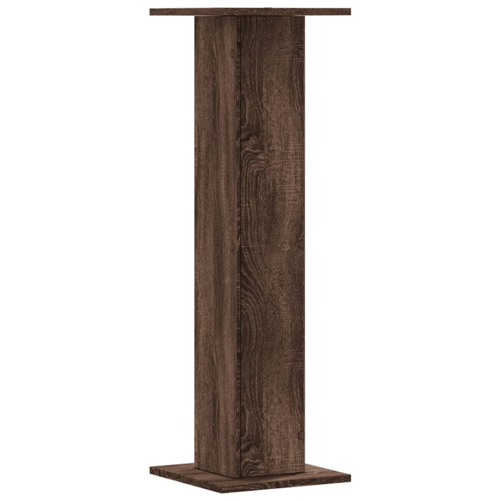 Supporti per Piante 2 pz Rovere Marrone 30x30x95 cm Truciolato - homemem39