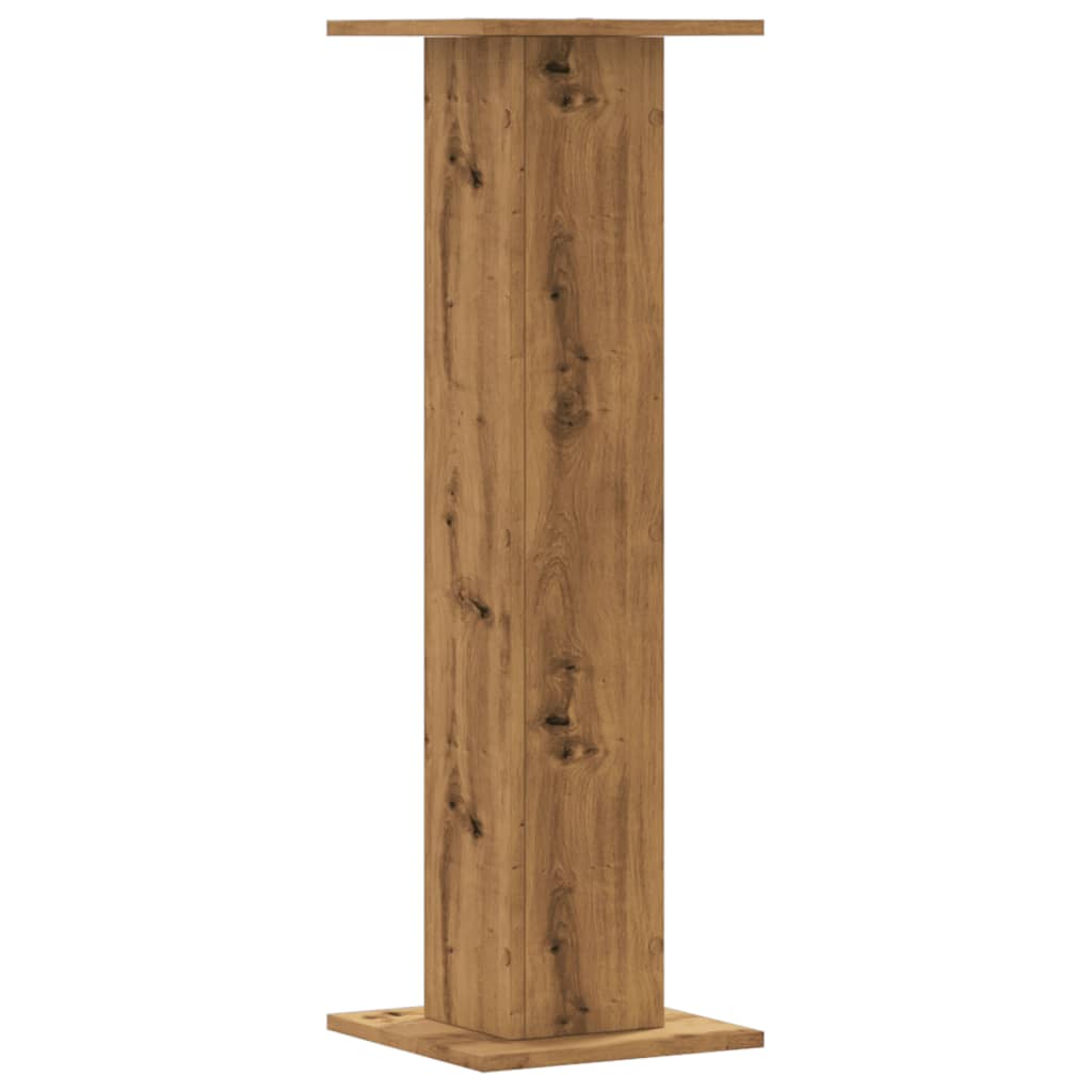 Supporti Piante 2 pz Rovere Artigianale 30x30x95 cm Truciolato - homemem39