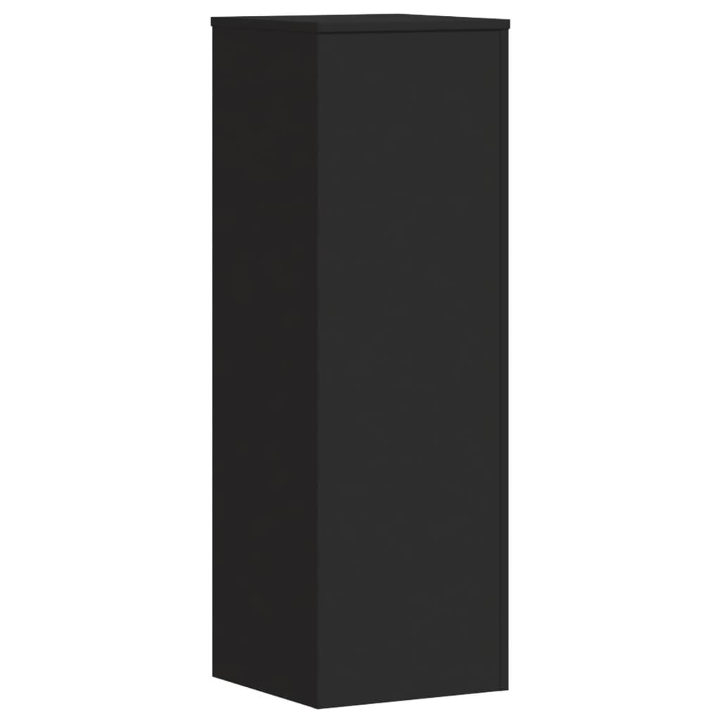 Supporti per Piante 2 pz Neri 33x33x100 cm Legno Multistrato - homemem39