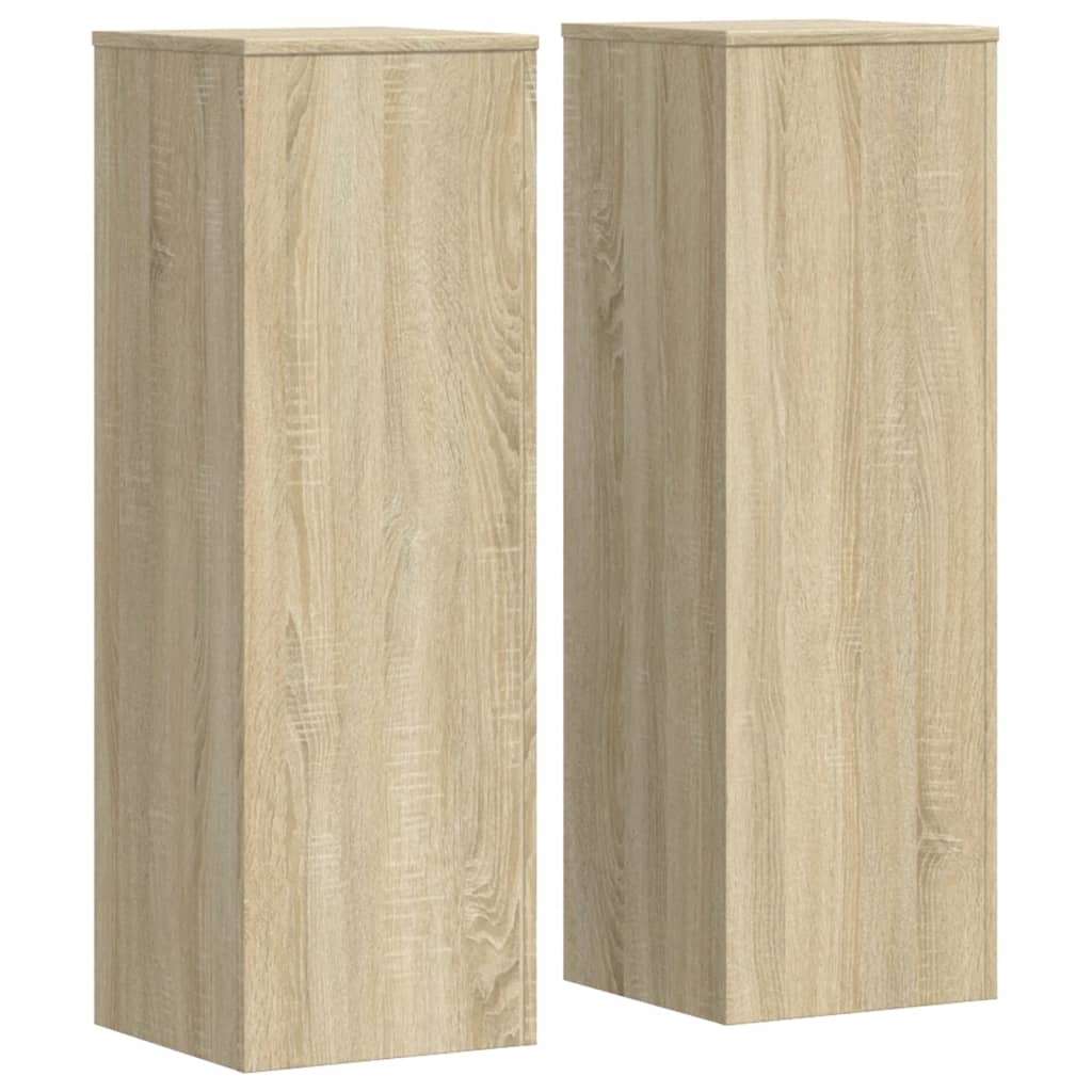 Supporti per Piante 2 pz Rovere Sonoma 33x33x100 cm Multistrato - homemem39
