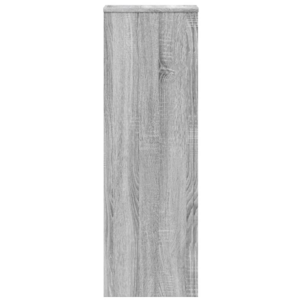 Supporti per Piante 2 pz Grigio Sonoma 33x33x100 cm Multistrato - homemem39
