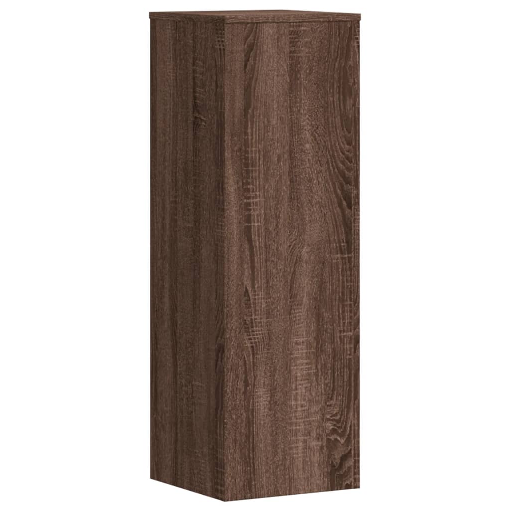 Supporti per Piante 2 pz Rovere Marrone 33x33x100cm Multistrato - homemem39