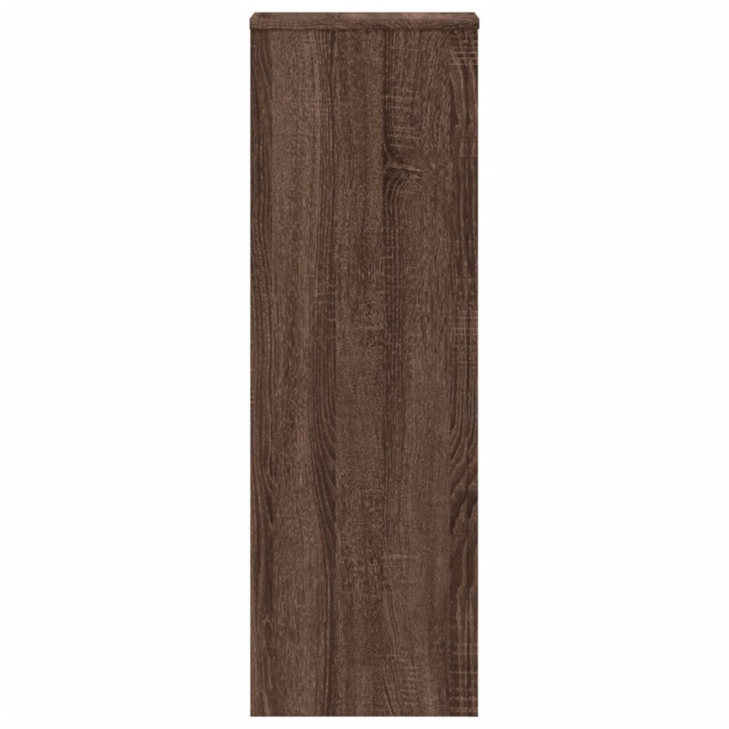 Supporti per Piante 2 pz Rovere Marrone 33x33x100cm Multistrato - homemem39
