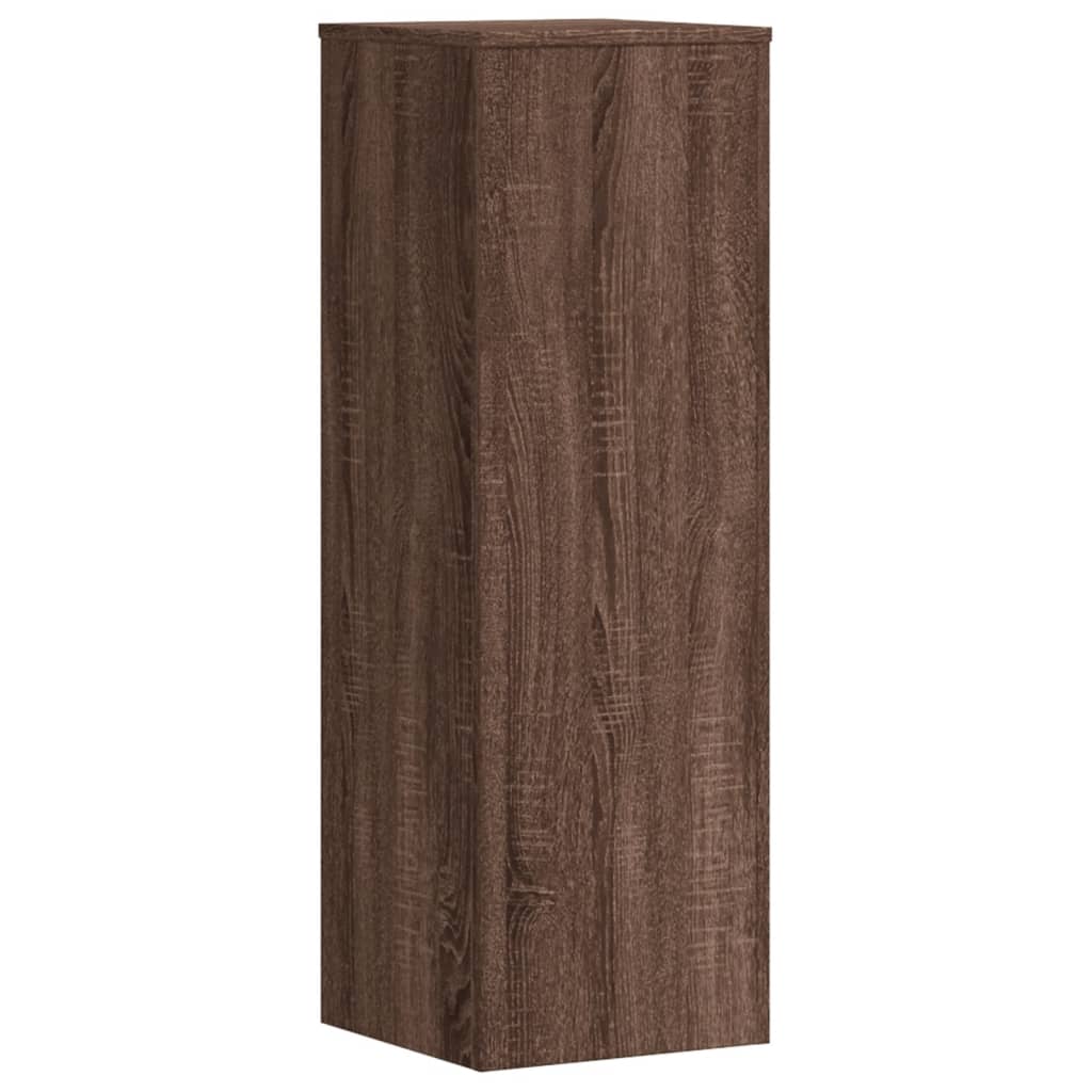 Supporti per Piante 2 pz Rovere Marrone 33x33x100cm Multistrato - homemem39