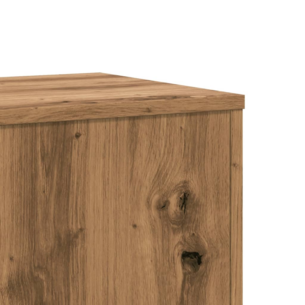 Supporti Piante 2 pz Rovere Artigianale 33x33x100cm Multistrato - homemem39