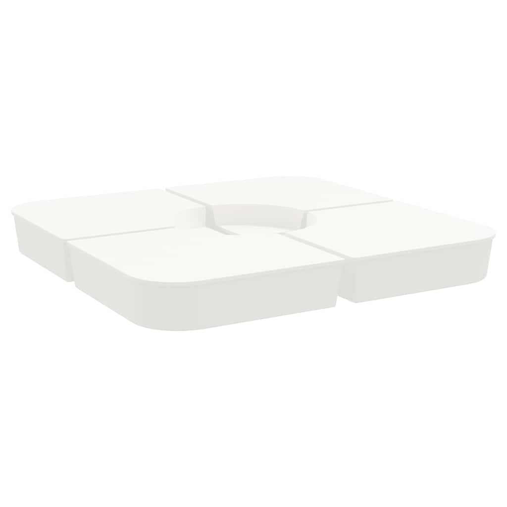 Set Base per Ombrellone 4 pz con Supporto a Croce 100 kg PP - homemem39
