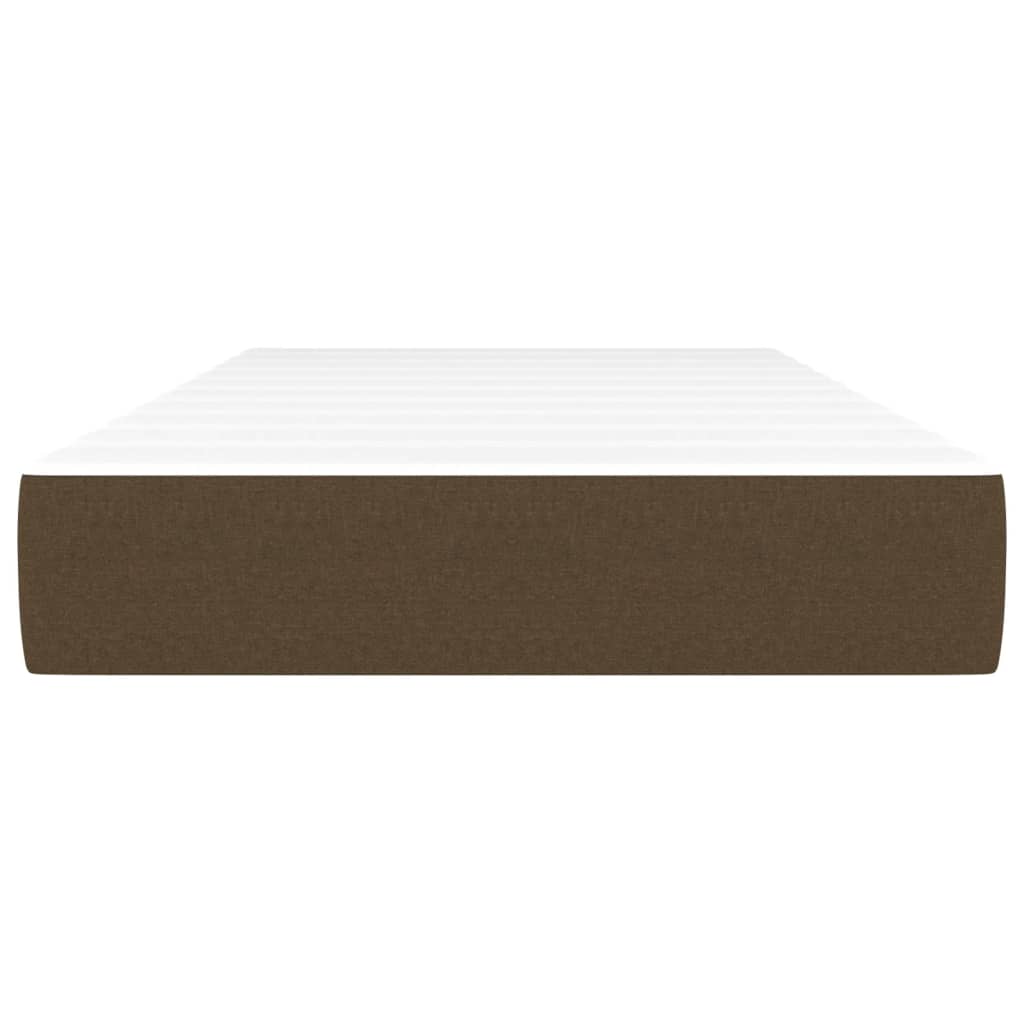Materasso a Molle per Bambini Marrone Scuro 80x160cm in Tessuto - homemem39