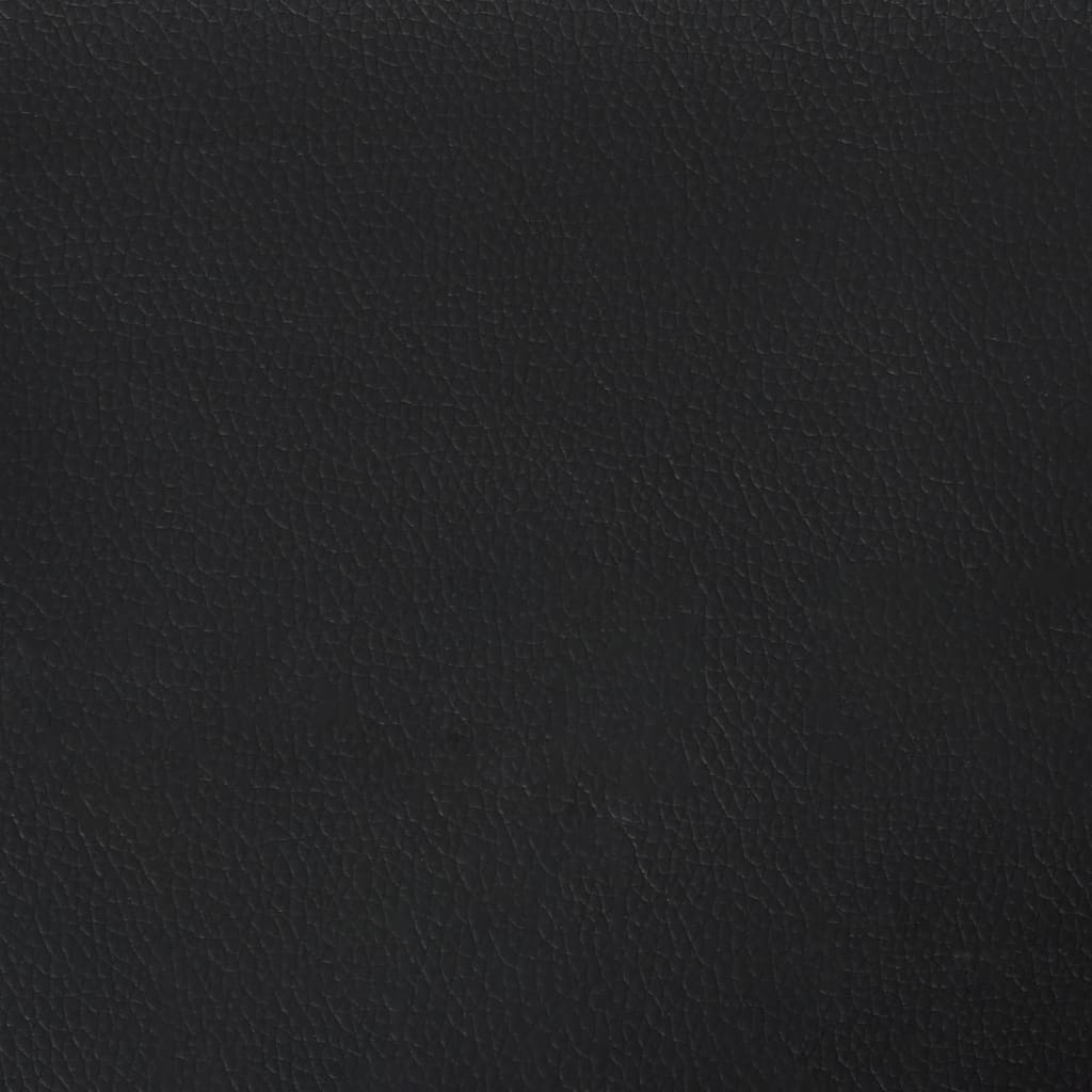 Materasso a Molle per Bambini Nero 80x160 cm in Similpelle