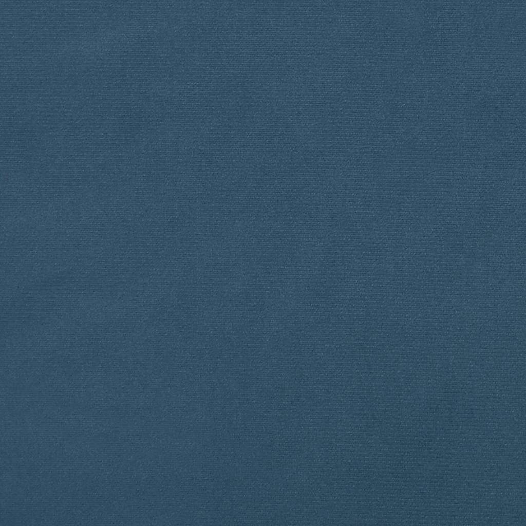 Materasso a Molle per Bambini Blu Scuro 80x160 cm in Velluto - homemem39