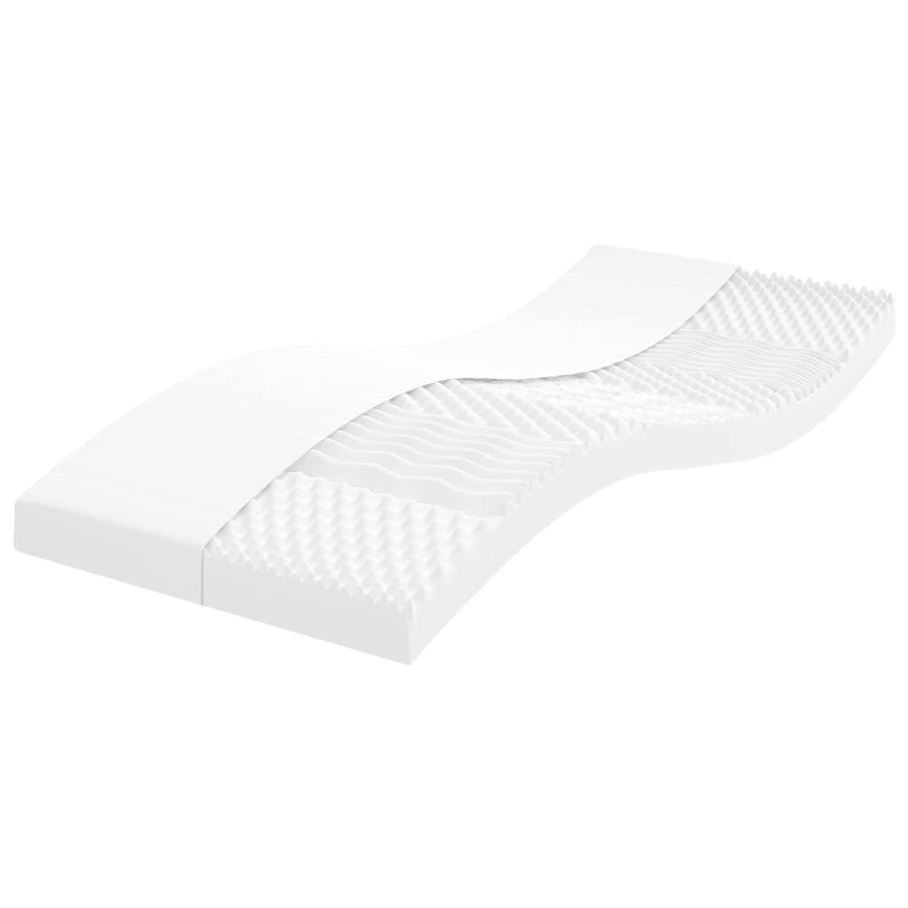 Materasso Schiuma per Bambini Bianco 80x160 7Zone Durezza 20ILD - homemem39