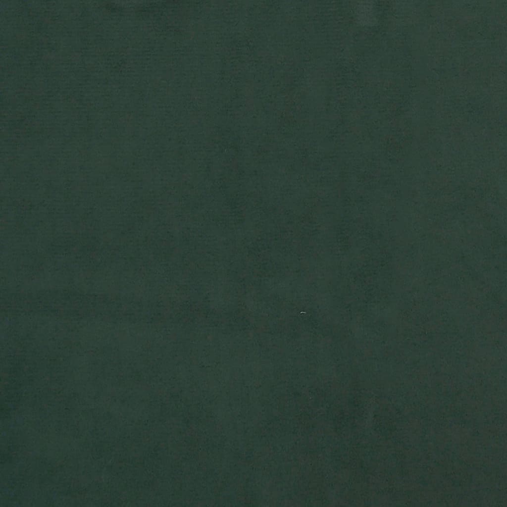 Materasso a Molle Verde Scuro 80x210x20 cm in Velluto - homemem39