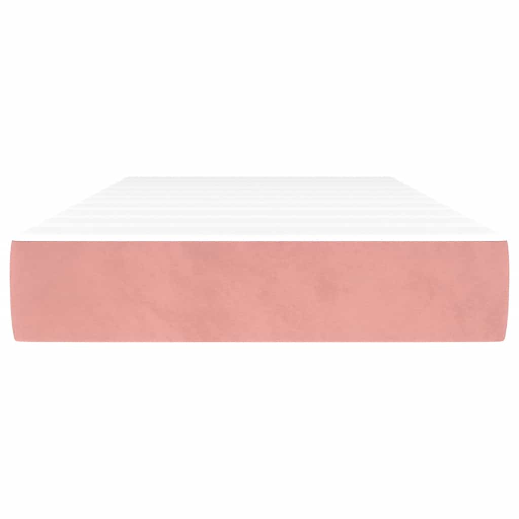 Materasso a Molle Insacchettate Rosa 90x210x20 cm in Velluto - homemem39
