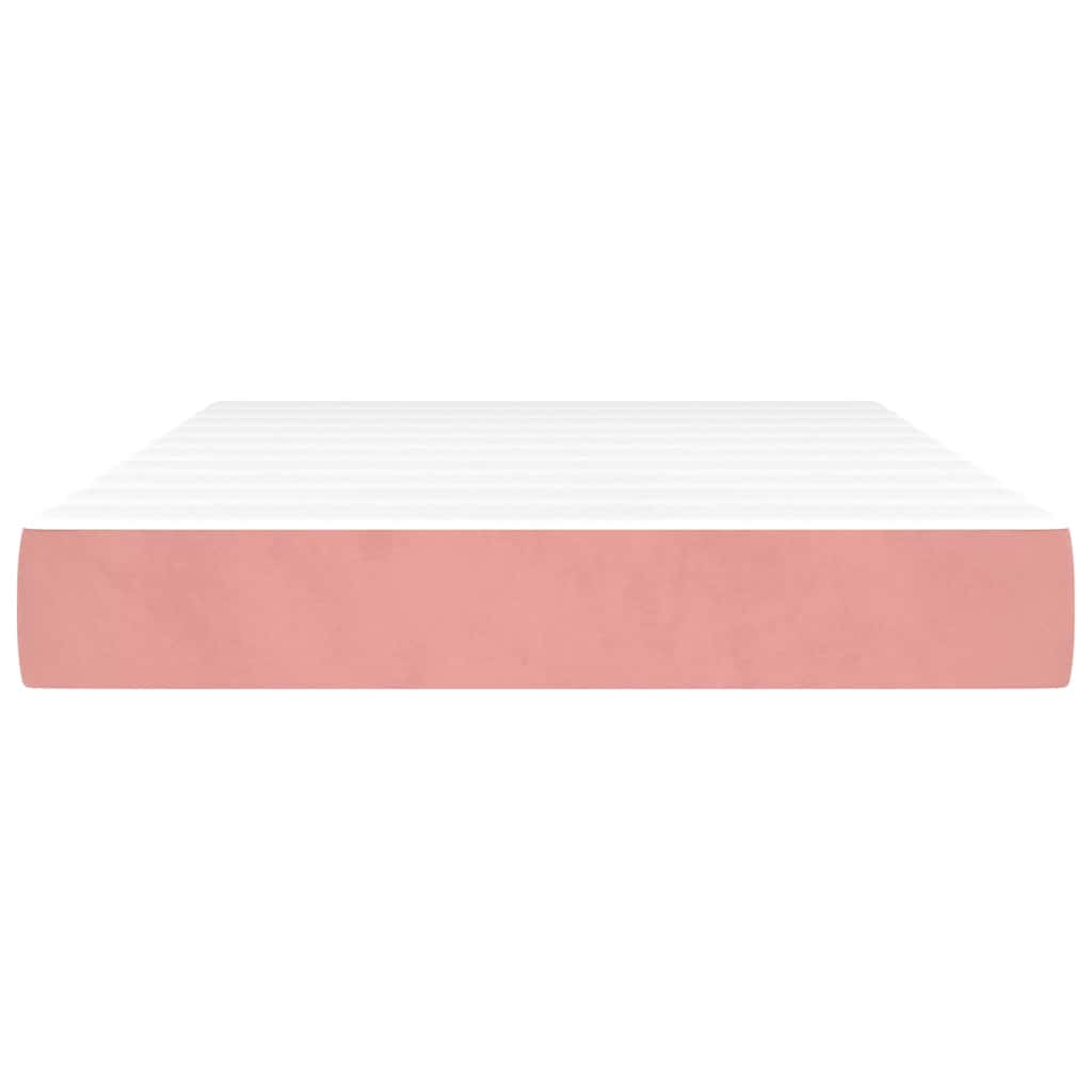 Materasso a Molle Insacchettate Rosa 120x210x20 cm in Velluto - homemem39