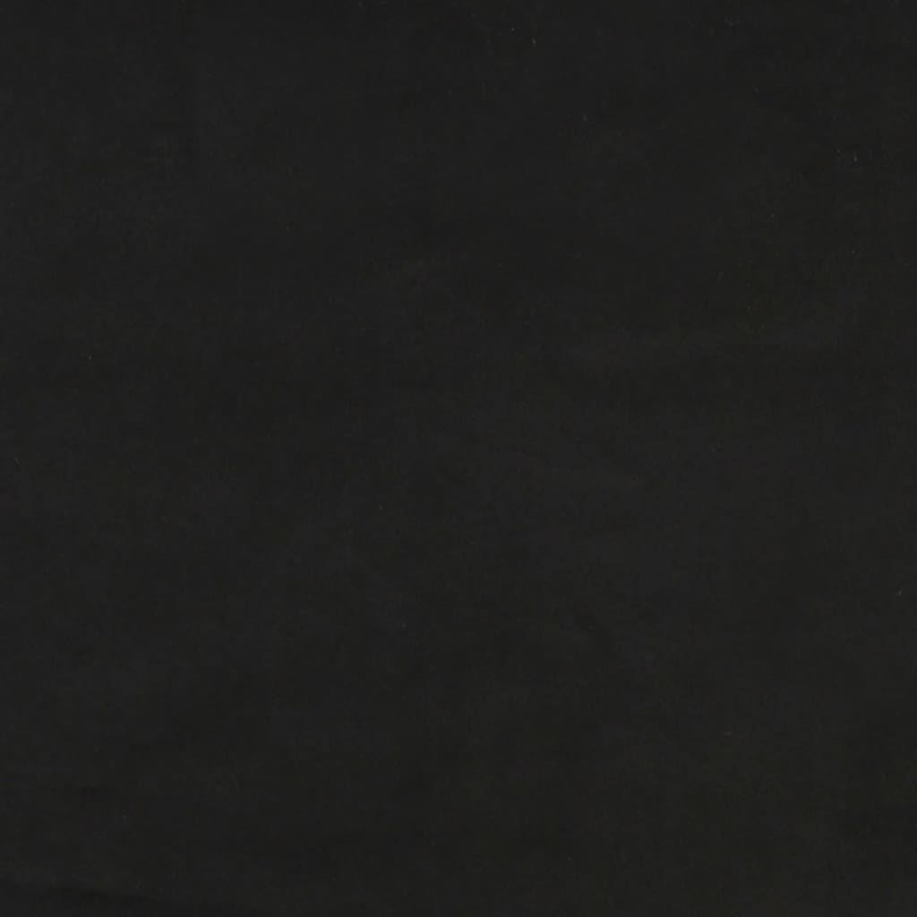 Materasso a Molle Insacchettate Nero 100x220x20 cm in Velluto - homemem39